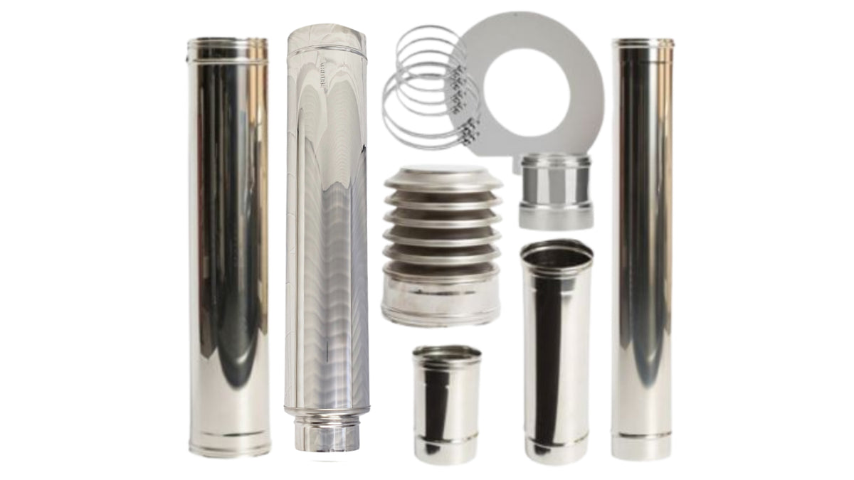 130mm Flue Kit (Slimline Cowl)