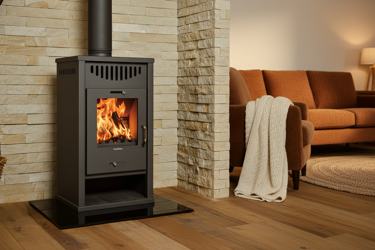 Deluxe E Fireplace in Family Living Room