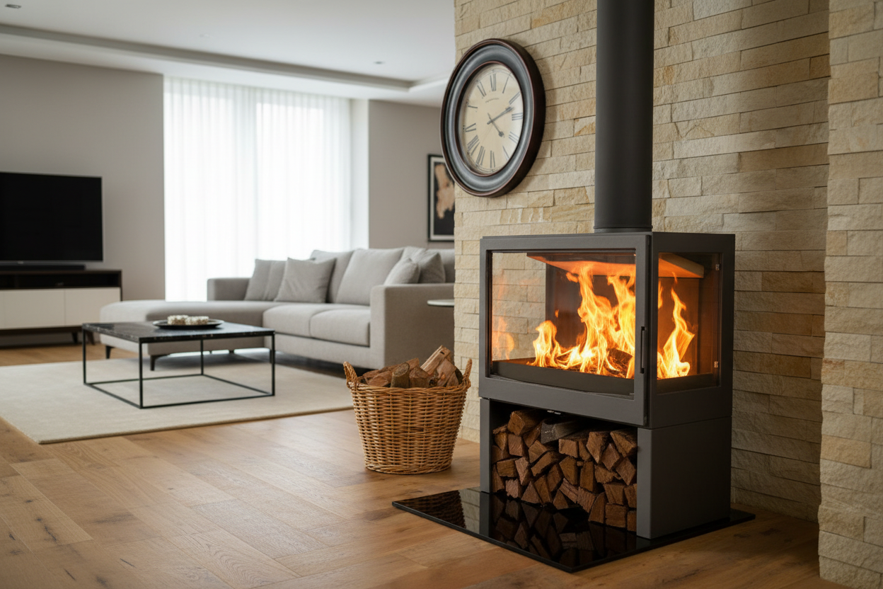 L71 LR Bavorov SG Fireplace in Contemporary Setting