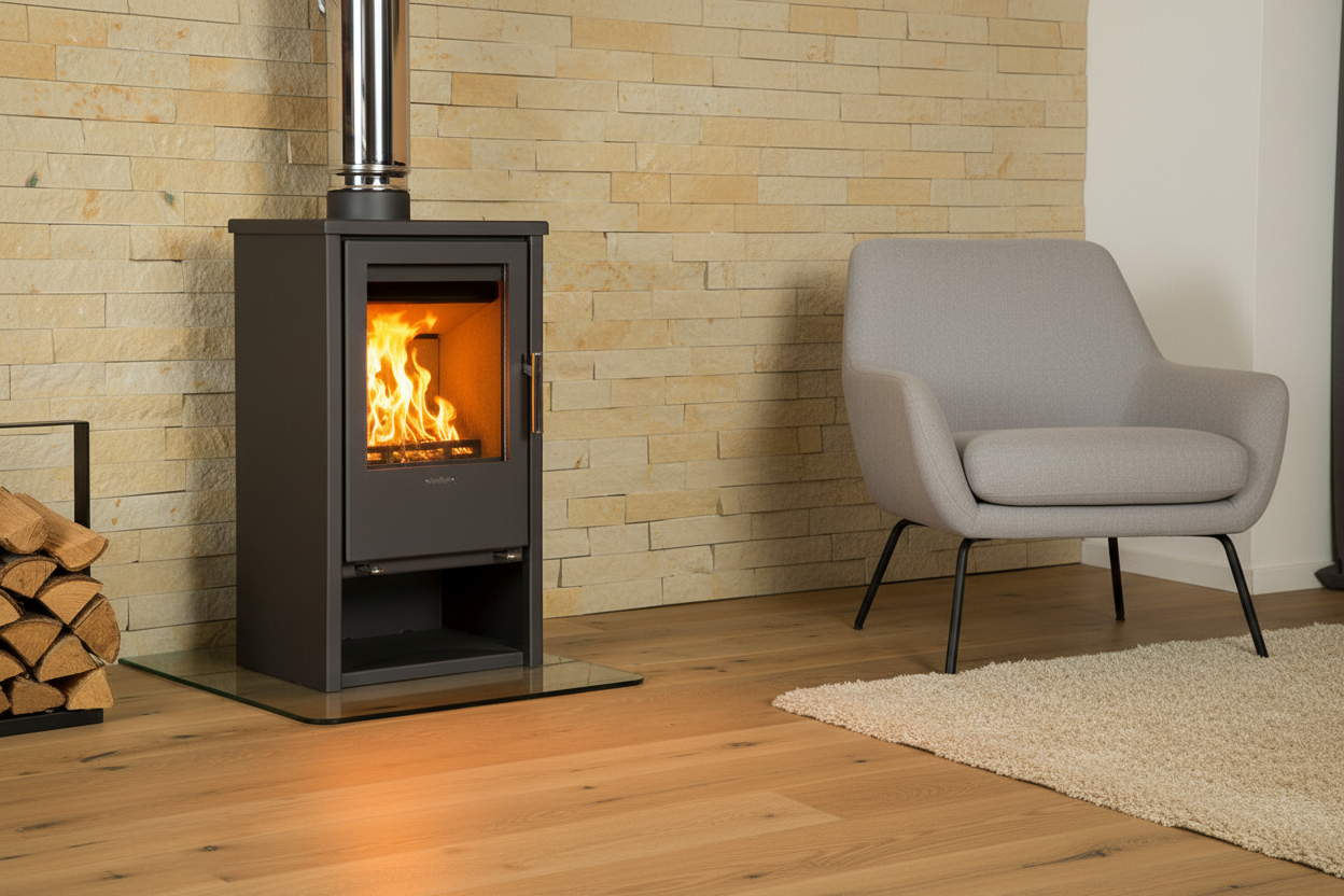 Regina Fireplace in Modern Living Room